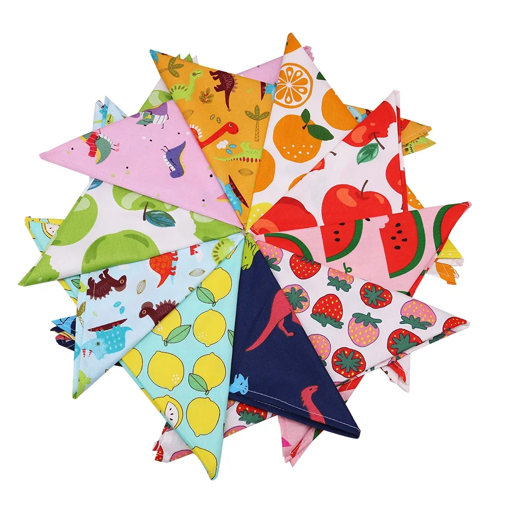 1 Pcs Dog Accessories Cotton Dog Bandana Scarf Summer Pet Bandana Small Dogs Cats Bibs Pet Accessories Bandanas For Dogs