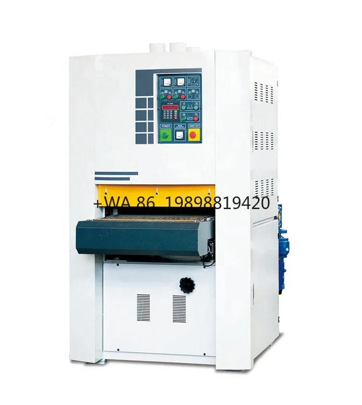 630mm CNC Woodworking Solid Wood Furniture Floor Board Veneer Profile Wide Belt Polishing Calibrating Sander Sanding Machine