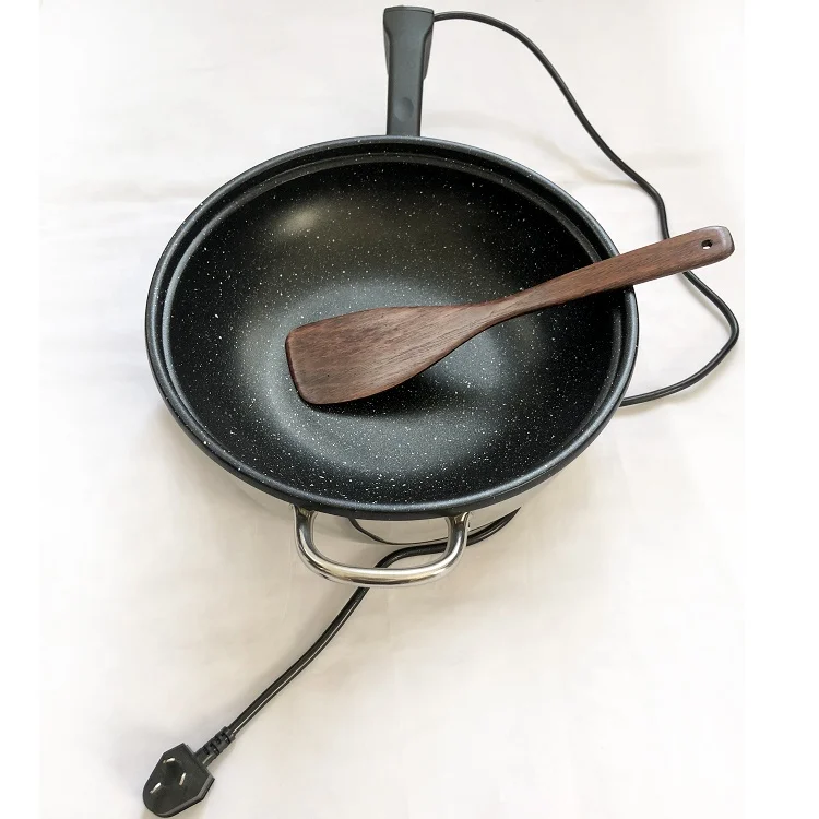 Stainless Steel Electric Wok 30cm 32cm 34cm 36cm Chinese Wok Frying Pan Non-Stick Water Proof Electric Wok