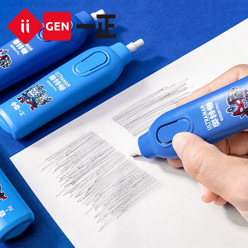 

2 шт., электрические ластики Iigen Ultraman, Zeta Edition, новый креативный ластик с героями мультфильмов, подарки для мальчиков, снова в школу