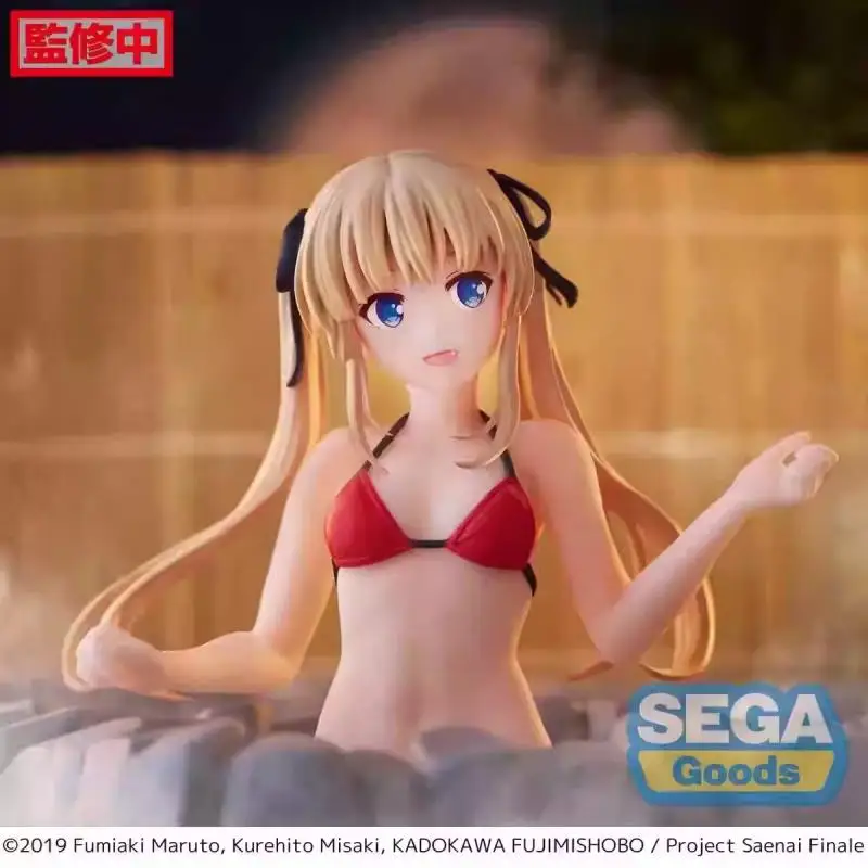 14cm Genuine SEGA Saekano: How to Raise a Boring Girlfriend Termae Fine Yumeyu Eriri Spencer Sawamura Half body Model Toys Gift