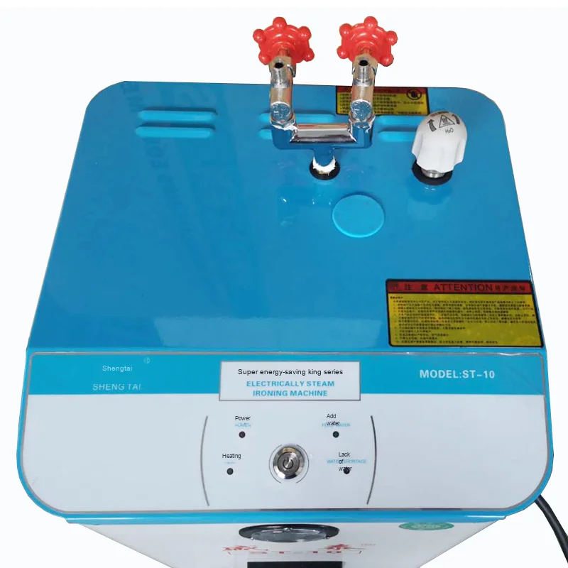 

Old industrial pressurized full steam electric iron, dry cleaning shop, automatic water boiler