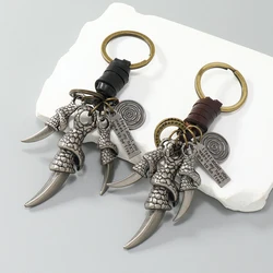 Punk rock claw pendant keychains