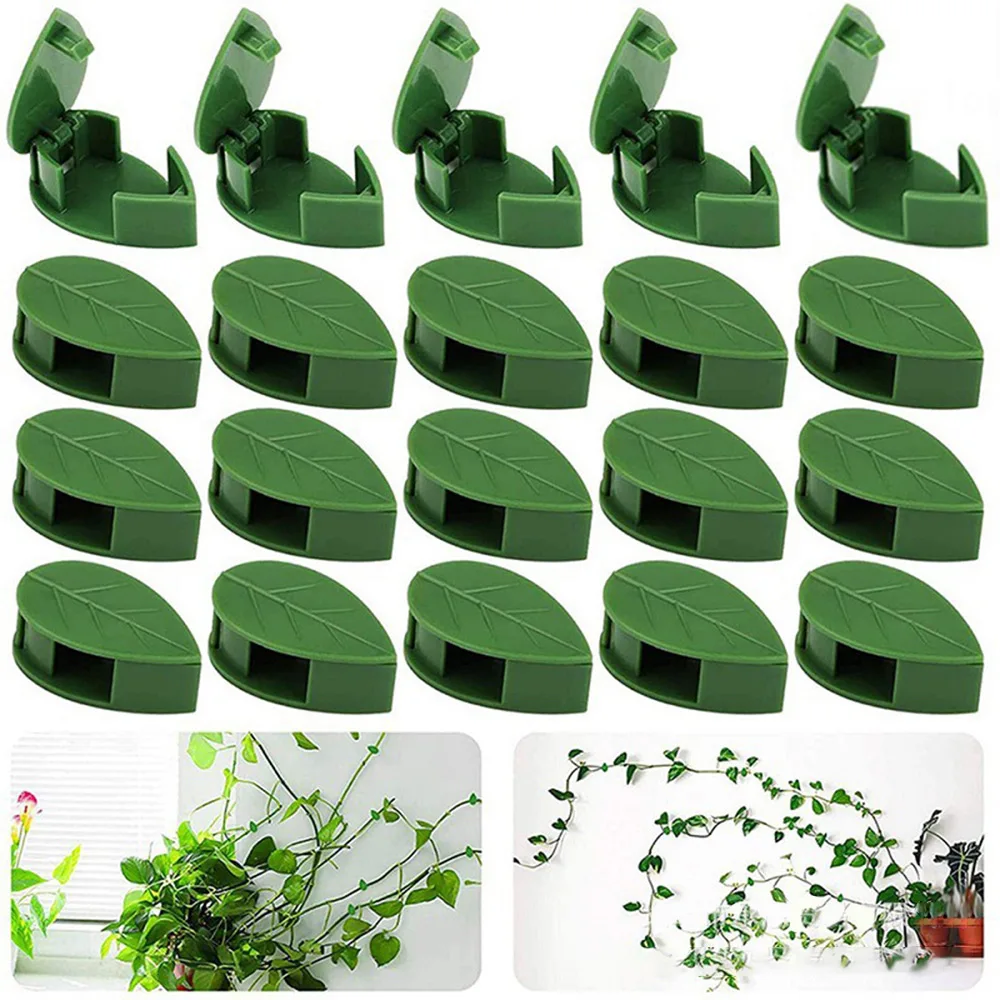 10-100 PCS Plant Climbing Wall Fixture Clips Self-Adhesive Invisible Vines Hook Support Garden Wall Fixer Wire Fixing Snap