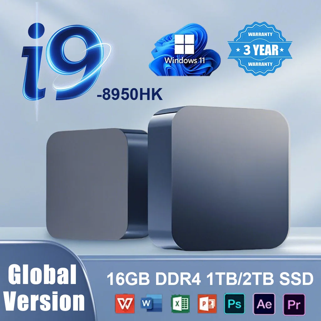 yZ[z~jPC Core i9 8950HK Windows 11 Pro 16GB DDR4 512GB/1TB/2TB M.2 SSD |[^uQ[~O~jPC WiFi 6 4K ~jRs[^[PC fXNgbv