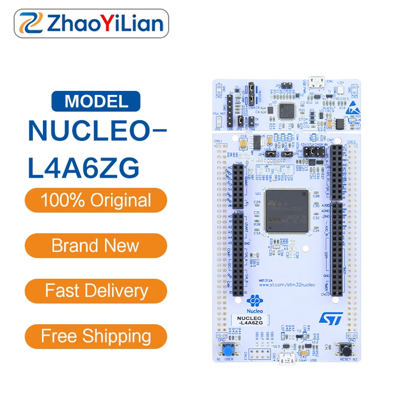 For NUCLEO L4A6ZG STM32L4A6ZG Cortex M4 Low Power MCU Board Onboard ST Link Expansion Pin