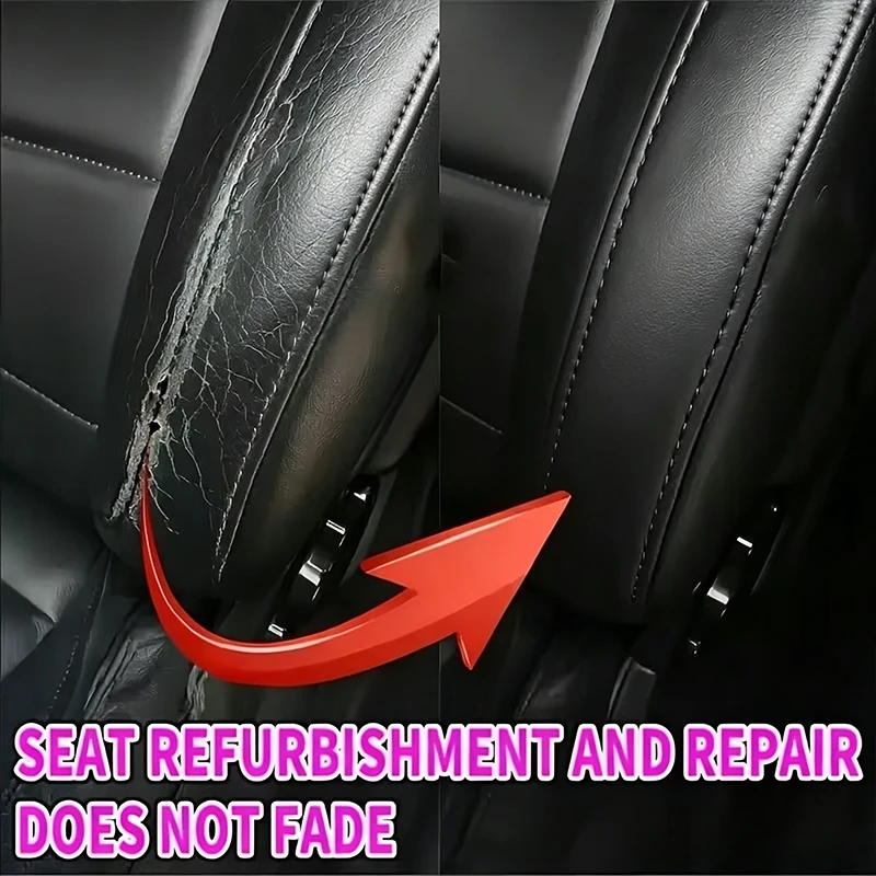 Car Interior Scratch Repair Pen Auto Leather Seat Steering Wheel Dashboard Plastic Parts Touch Up Paint Pen Black Refurbish Agen