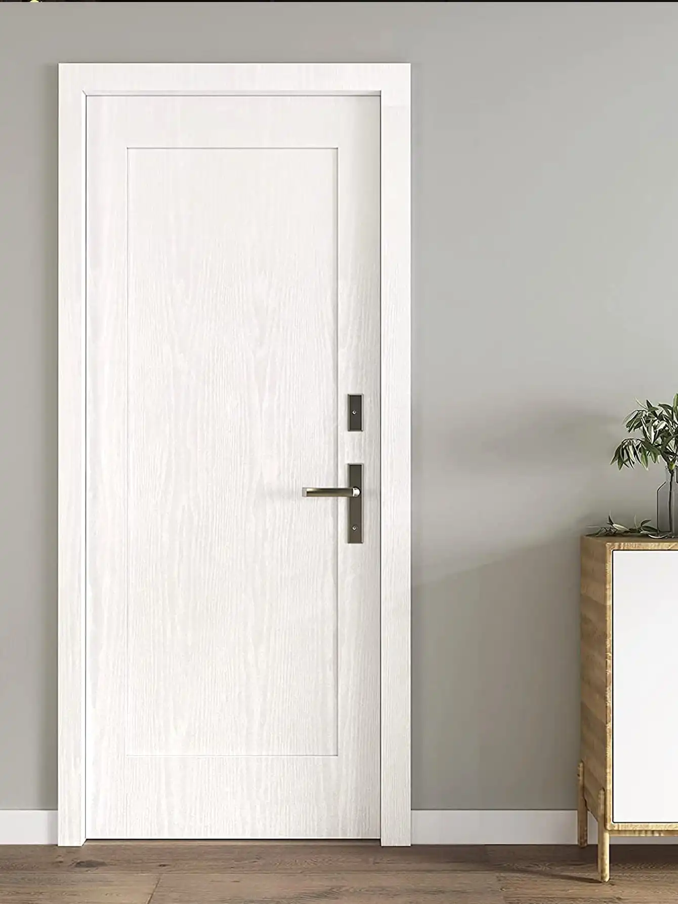 Waterproof White Wood Vinyl Wallpaper Rolls Self-Adhesive Decor Contact Paper Kitch Cabinet Desktop Furniture Decorative Sticker
