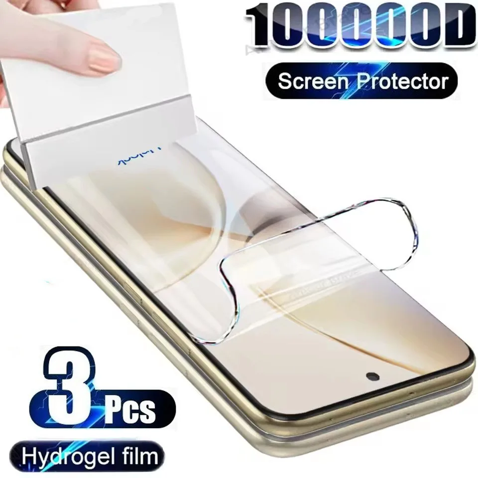 3Pcs Hydrogel Screen Protector For Oppo A80 A60 A3 A18 A40 A38 A58 A78 A98 4G/5G Film