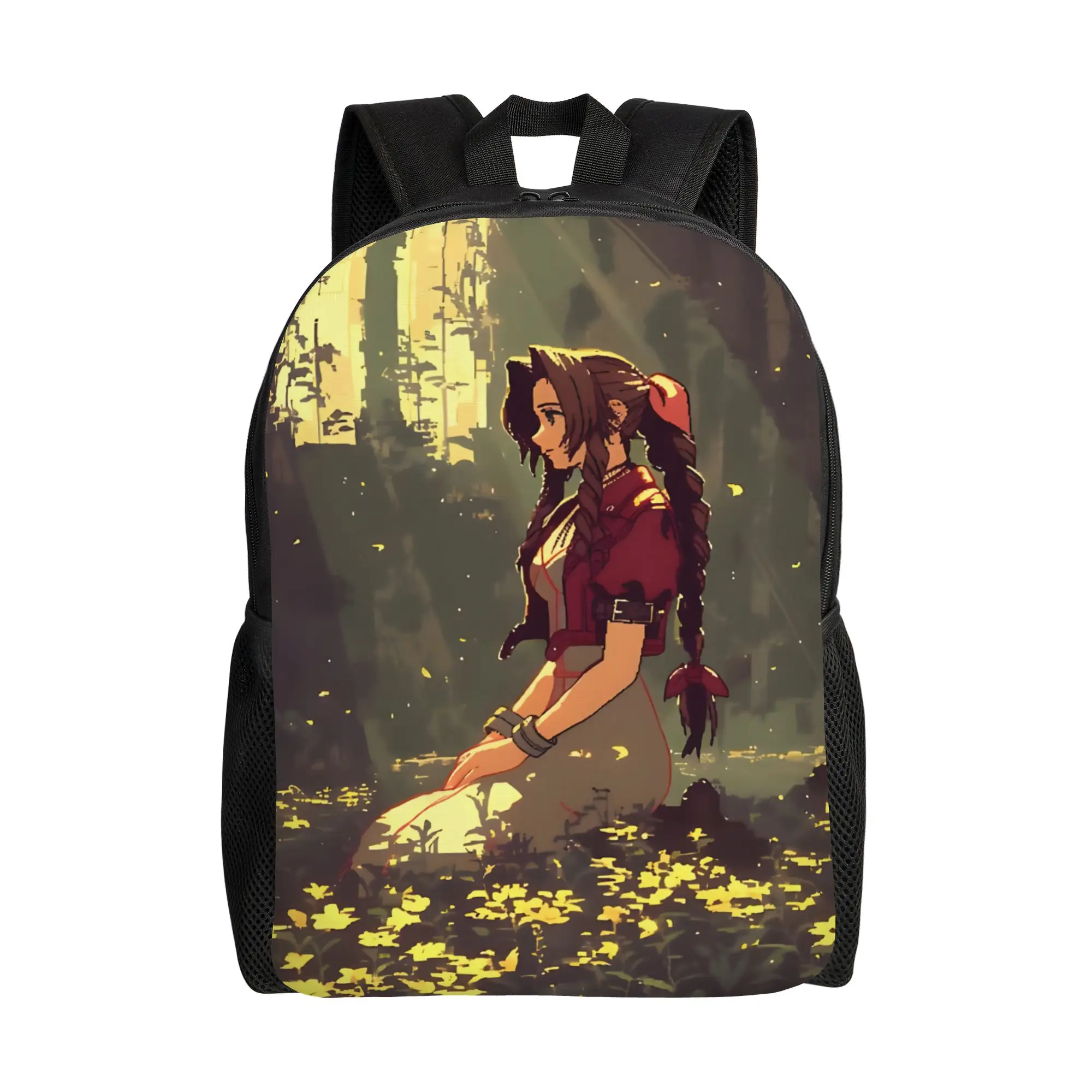 

ita bag Aerith Pixel Daypack mochila Classic Camping Zipper Closure Rucksack