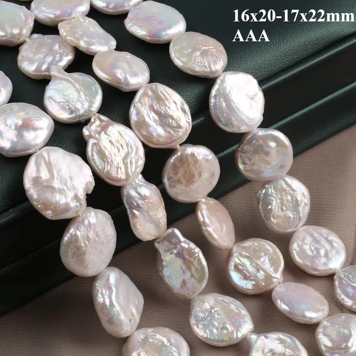 16x20-17x22mm AAA Natural Pearl Baroque Button Bead Exquisite Elegant Appearance DIY Jewelry Make Handmade Bracelet Necklace