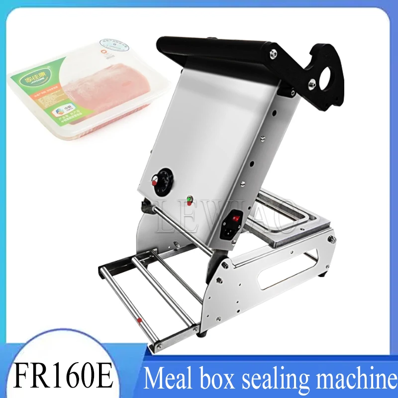 

Manual Tray Sealer Lunch Box Packaging Machine Plastic Food Container Sealing Meal Packing Machine 220V