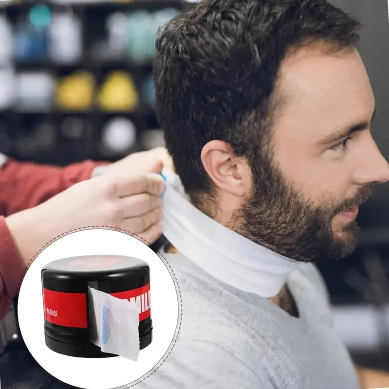 Hairdressing Neck Wrap Paper Container, Disposable Neck Paper Barber Neck Strip Holder SalonBarber Neck Strip Container