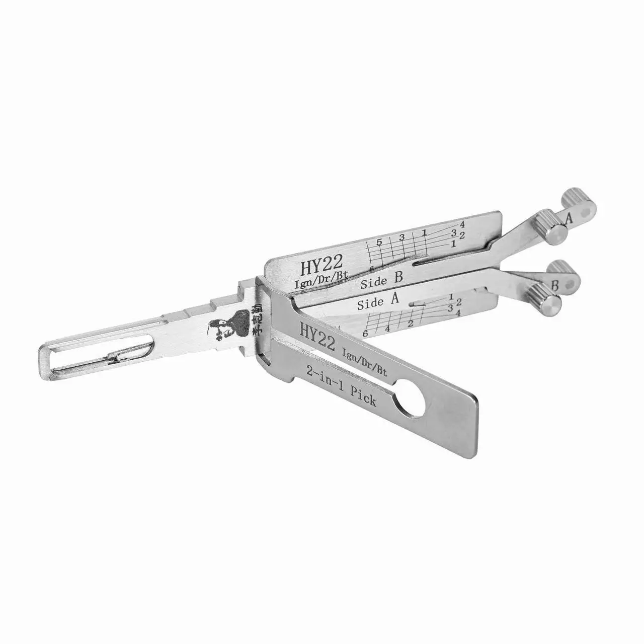 Lishi 2 in 1 HY22 Lock Pick Decoder Ignition Car Door Open for Hyundai Kia IX35 New Sportage Models Vertical Milling