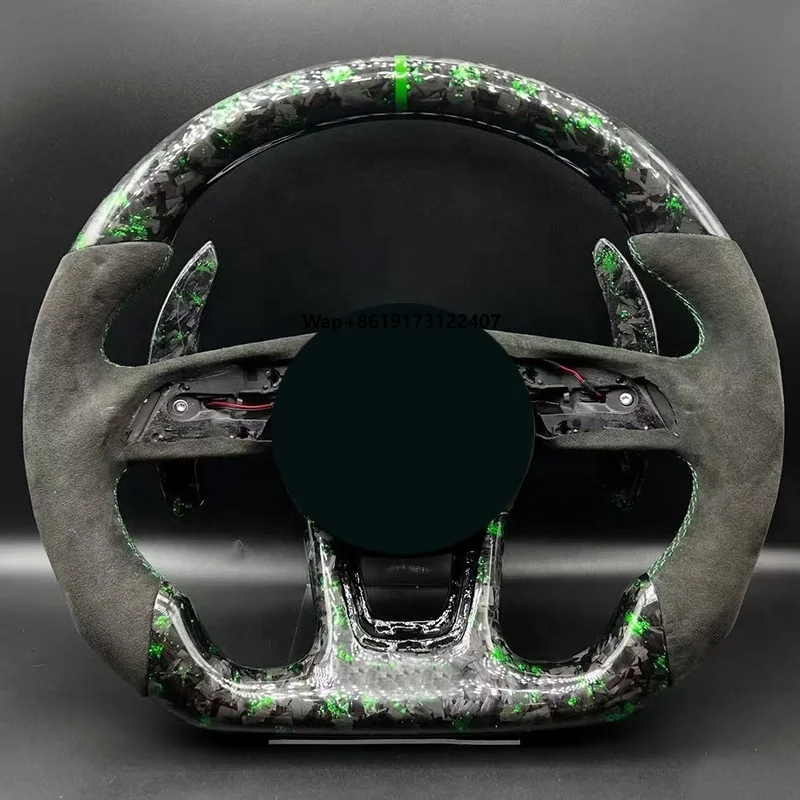 

Car Auto Accessory Universal Steering Wheel Controls Forged Carbon Fiber Designer Steering Wheel Cover