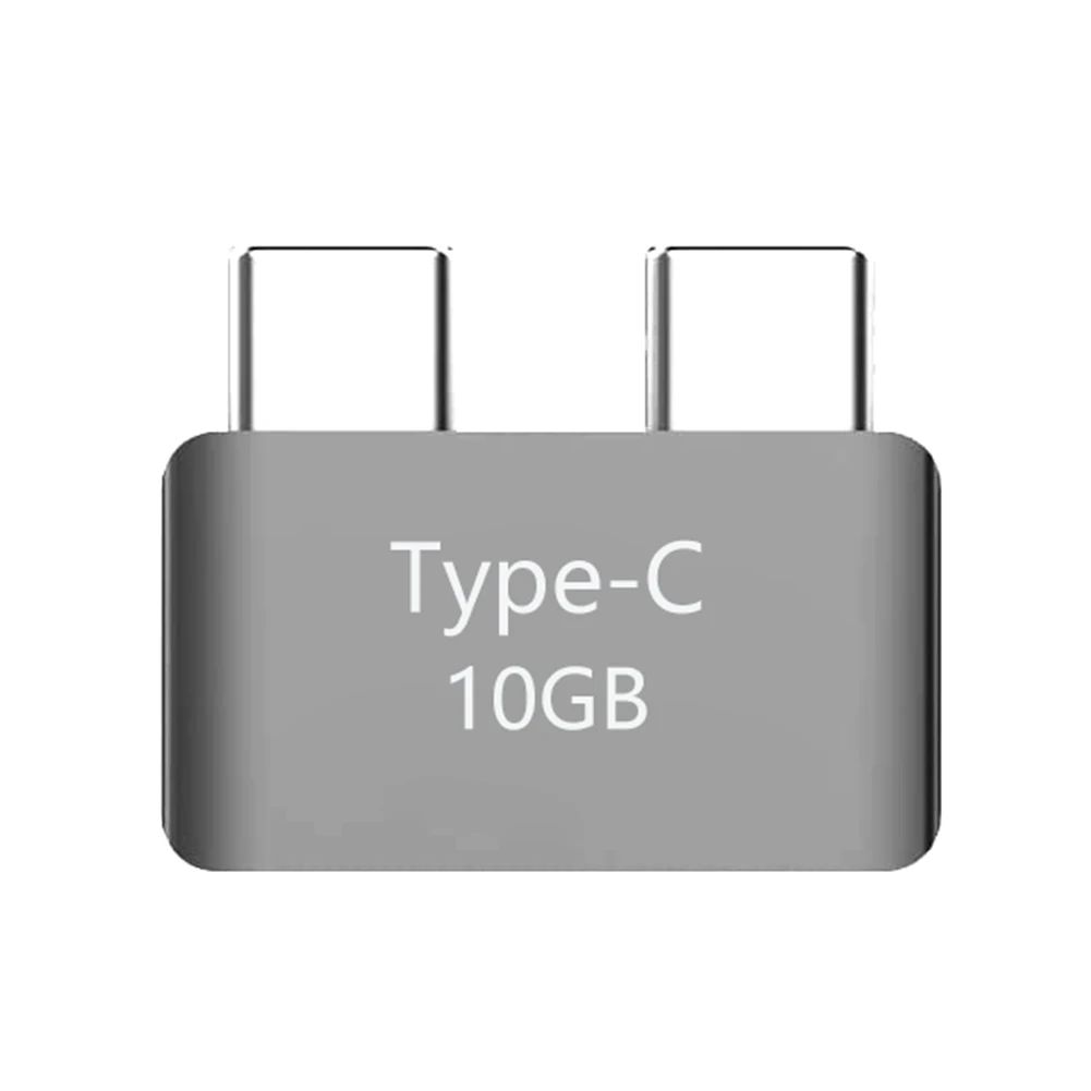 For MacBook Pro/Air Dual Type-C Short Extender USB C Thunderbolt 3 Female to Male Expansion Adapter Connector USB Hubs 5K Video
