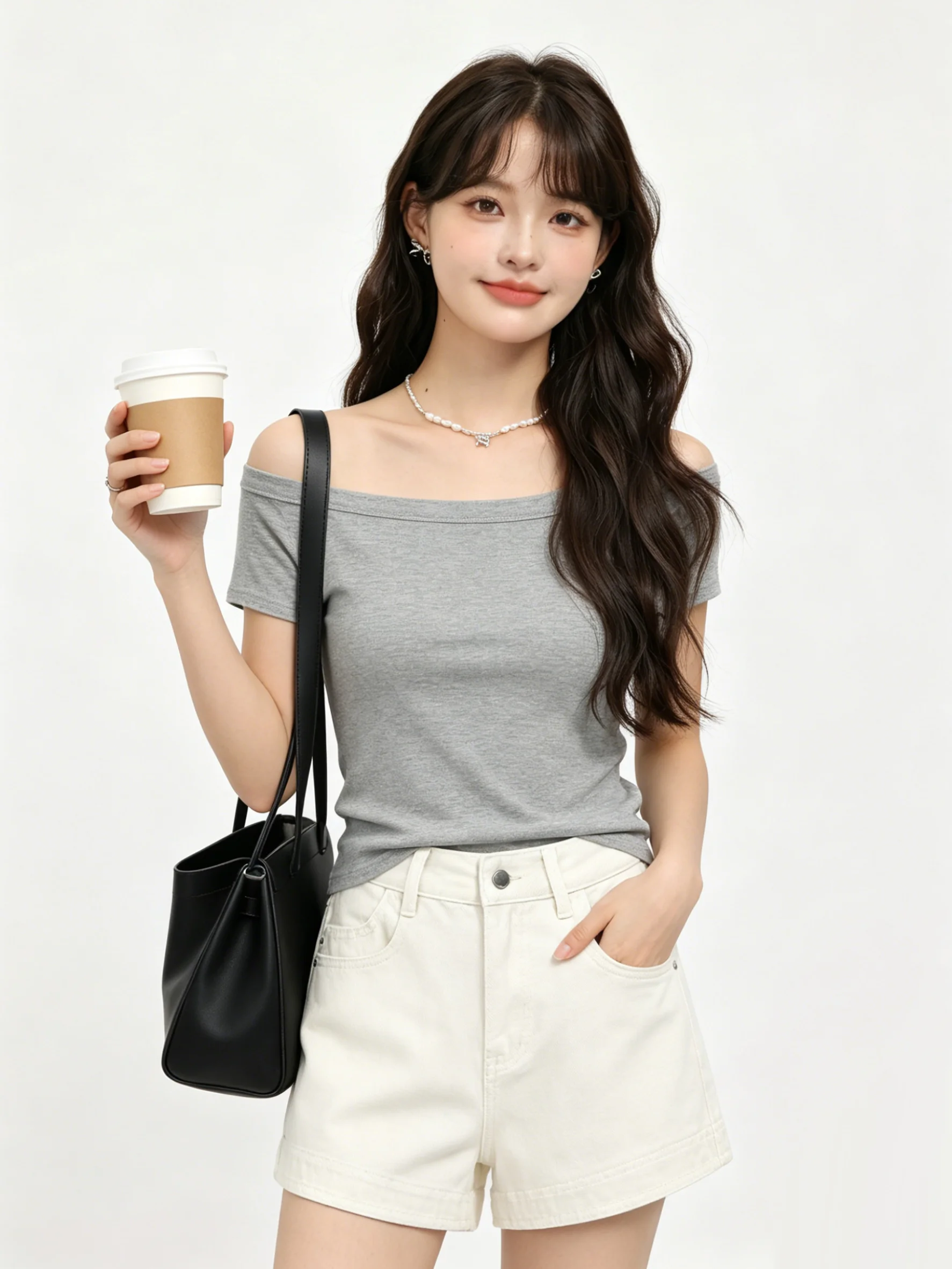 

High Waist A-Line Wide Leg Jeans Shorts Women's Summer Slimming Fashion Commute Style Retro American Denim Shorts