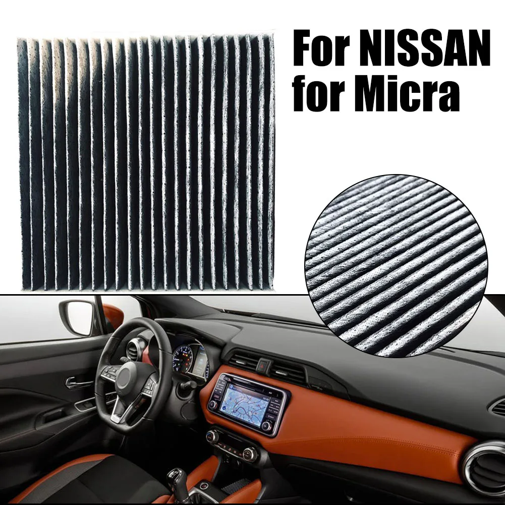 Filtro de aire de cabina de piezas, accesorio 27277-1HD0B 27277-1HA0A para NISSAN, Almera, March, Micra, Note, Sunny, 1 ud.