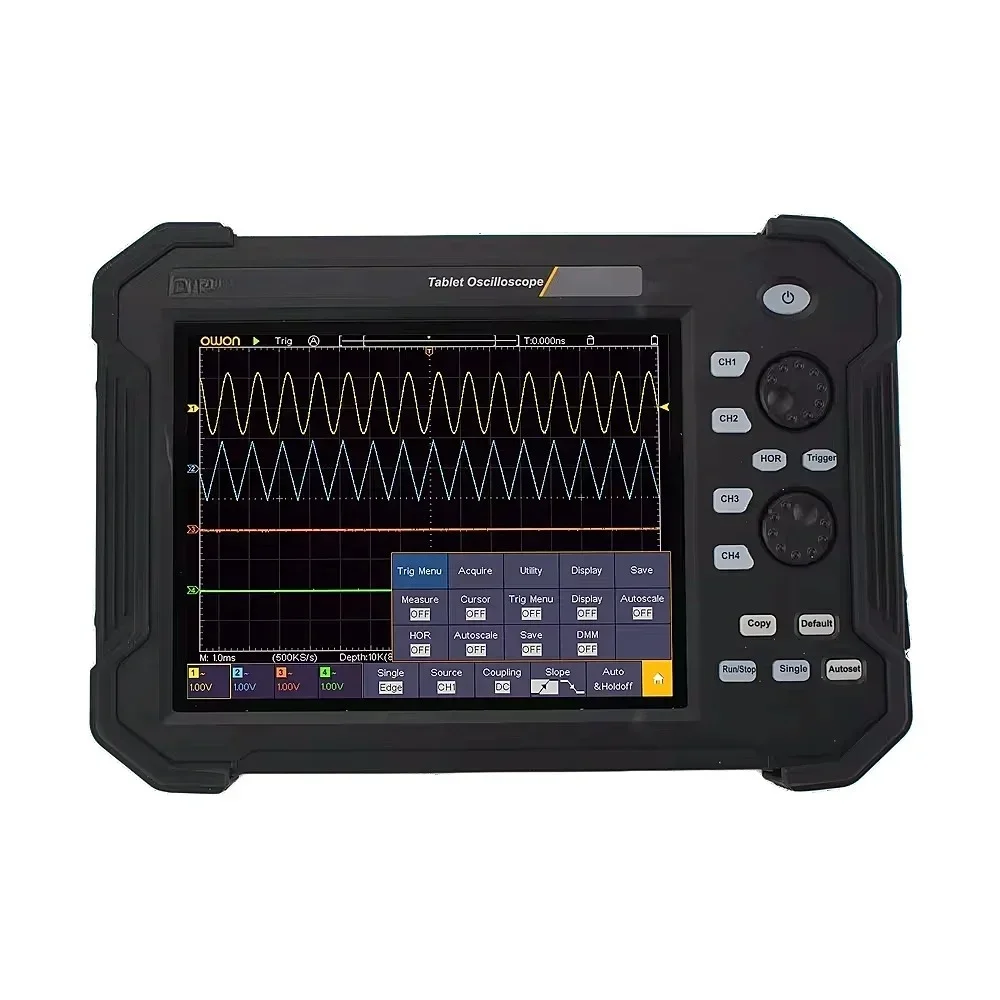 

4CH TAO3074 3104 Portable Digital Tablet Oscilloscope 8inch LCD Multi-Touch Screen 100MHz 1GS/s 8 Bits CAN Bus Decoding