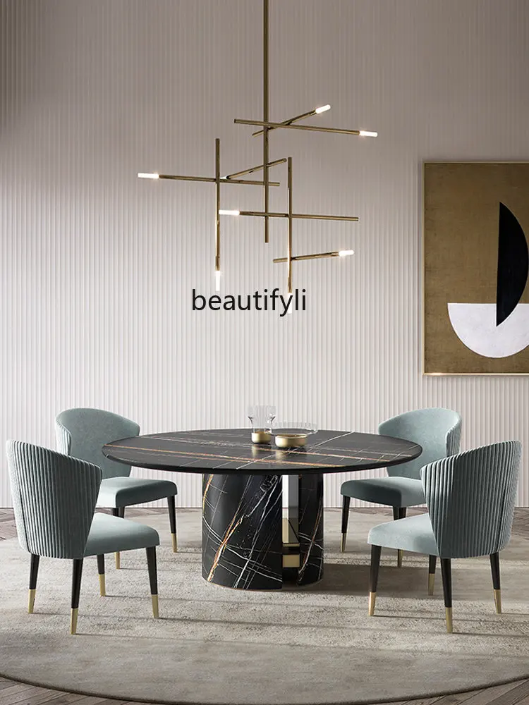 Italian Light Luxury Dining Chair Household Restaurant Modern Simple and High-End Stainless Steel Cosmetic Chair furniture