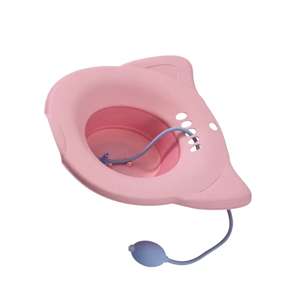 1Set Sitz Bath Seat for Toilet Postpartum Care Hemorrhoid Relief Soak Large Deep Ergonomic Design Non-Slip Compact