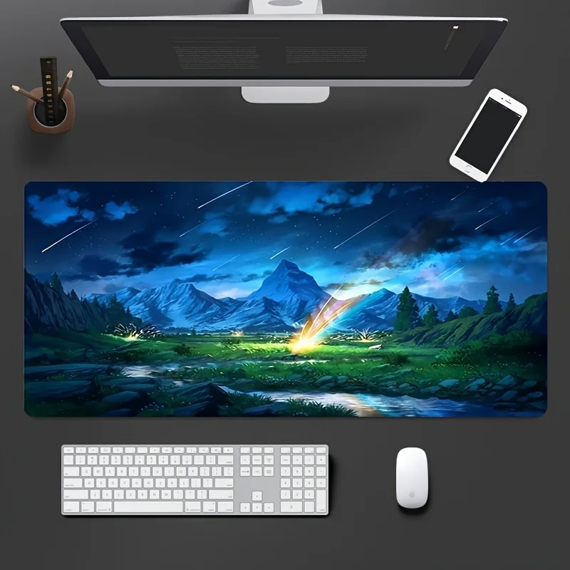 

Коврик для игровой мыши с плавным движением, тканевая поверхность, противоскользящая резиновая основа для ПК, ноутбука, клавиатуры