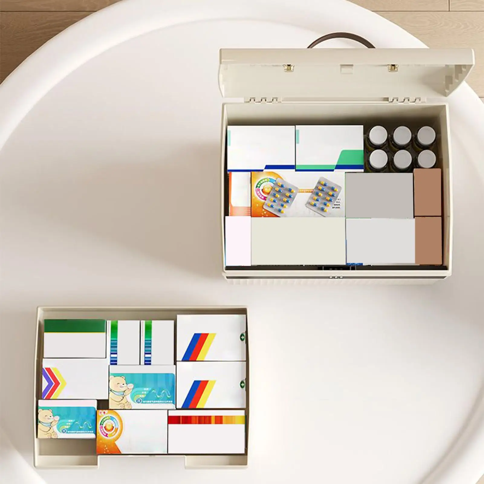 

Коробка для хранения с кодовым замком, двухслойный контейнер, органайзер для украшений, большая коробка с кодовым замком для кошелька и наличных