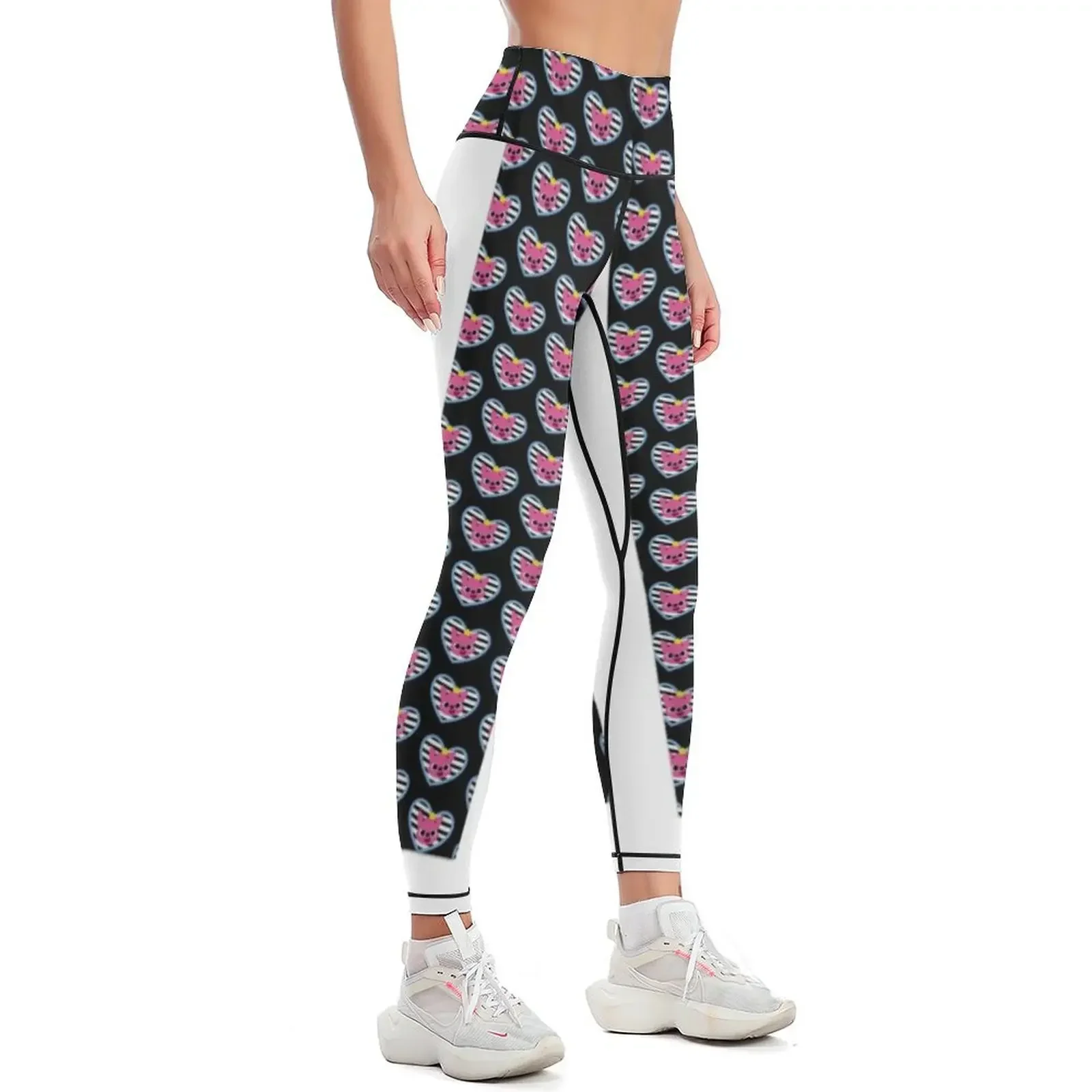 Pink Fox Children’s Character (on Black) Leggings Women's pants Women's tights Women's gym push up tights for Womens Leggings