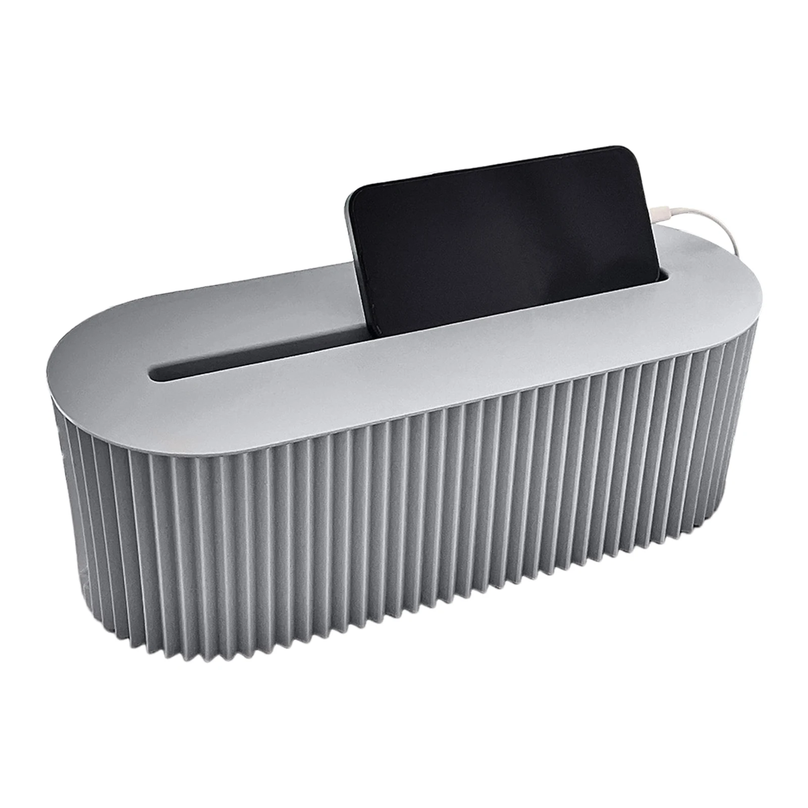 Storage Cable Management Box Wire Space Saving Home Office Cord Organizer Power Strip Living Room With Lid Desktop Tidy