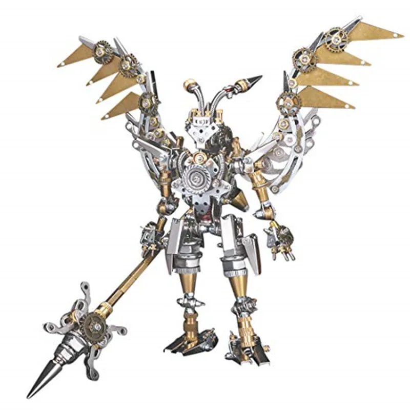 

Model Kit 3D Metal Puzzle ,Ornaments Model Toys, DIY Mechanical Warrior Assembly Stainless Steel Puzzle Crafts