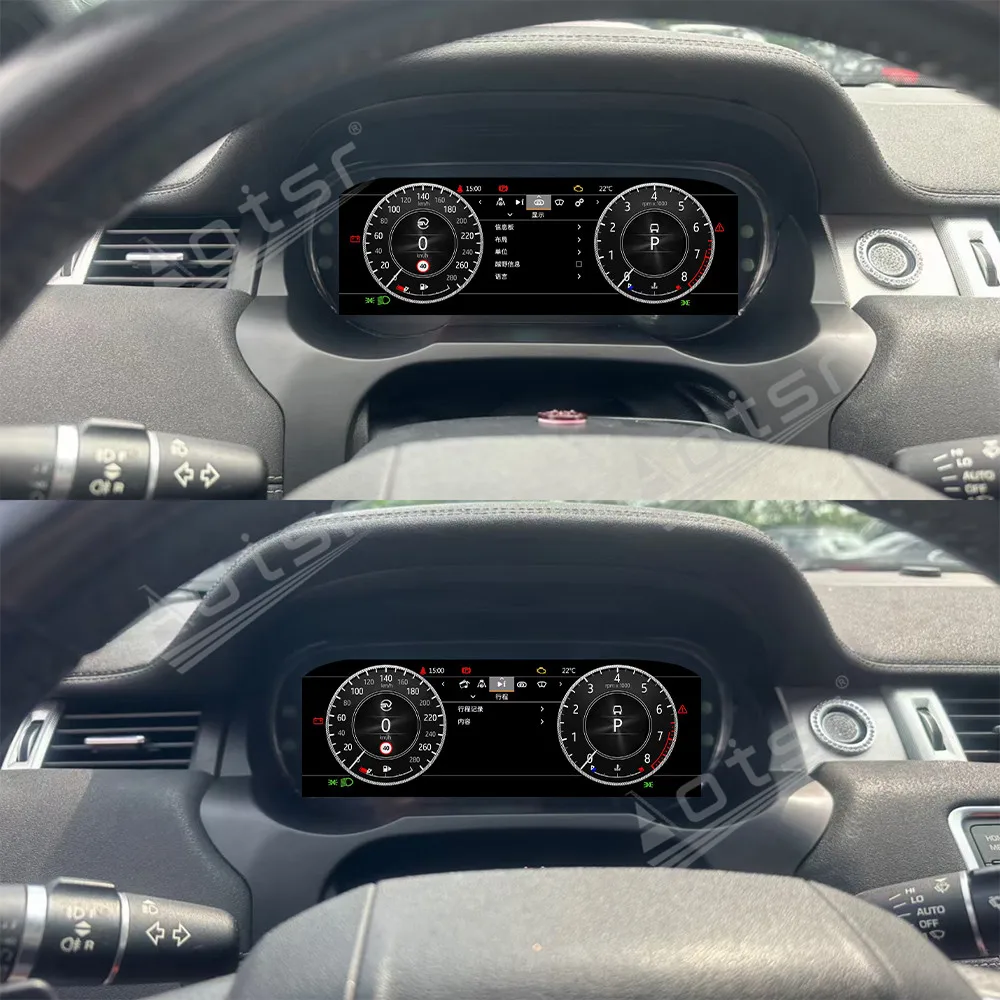 For Land Rover Eover Evoque  LCD instrument panel Digital Cluster Virtual Cockpit Car Multimedia Player Speed Screen Meter