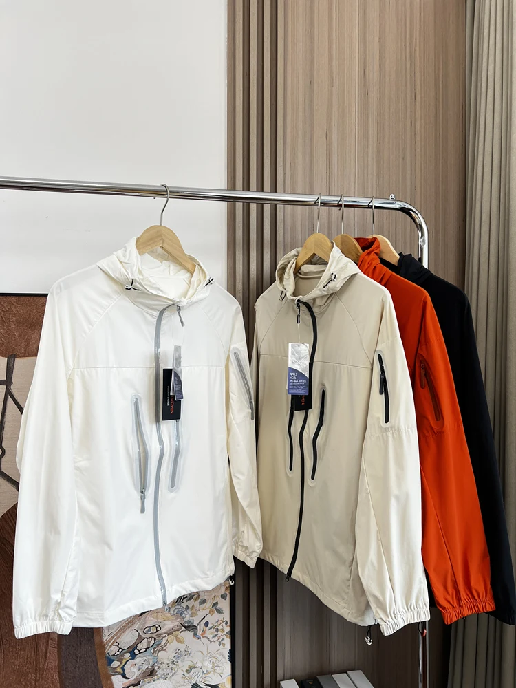 

Outdoor ex Lightweight Waterproof Cooling Sun Protection Jaet Spring Summer Breathable Comfortable Long Sve Hoodie
