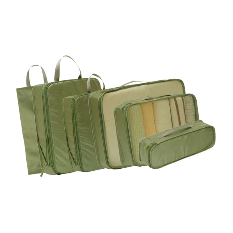 6PCs Compressible Packing Bags Machine Washable Travel Storage