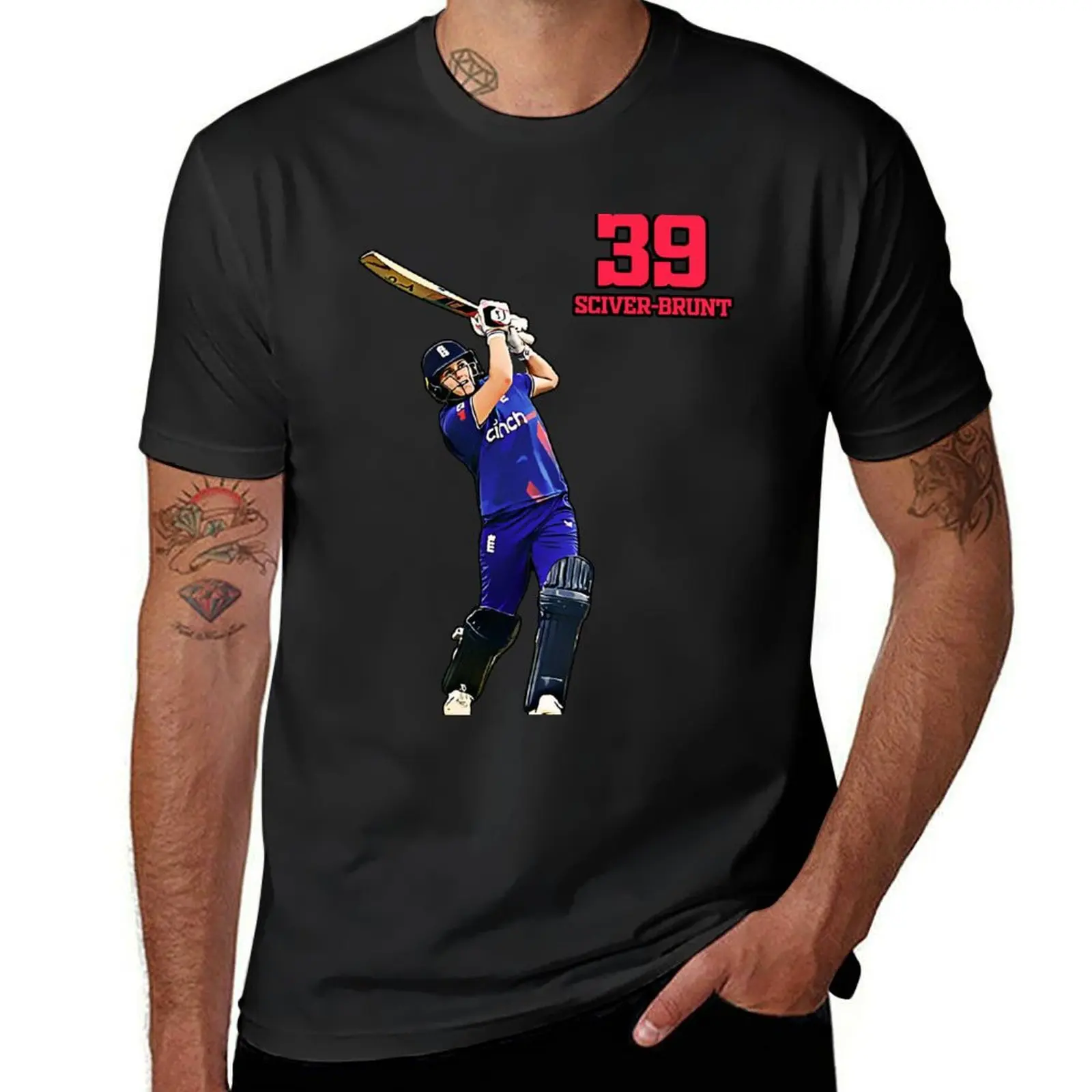 Nat Sciver-Brunt - England Woman Cricket Player - T20 All Rounder T-Shirt anime clothes plain Aesthetic clothing men t shirt