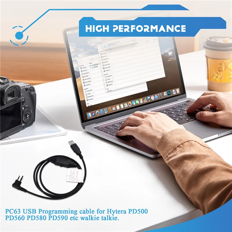AED6-PC63 USB Programming Cable For Hytera PD500 PD506 PD560 PD580 PD590 Walkie Talkie