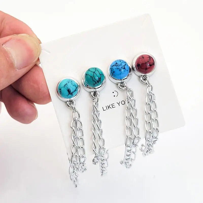 Magnetic Pants Chain Buckle 2 Pack Silver Strong Adsorption Quick Snap Install for Casual Denim Jeans Repair & Adjust