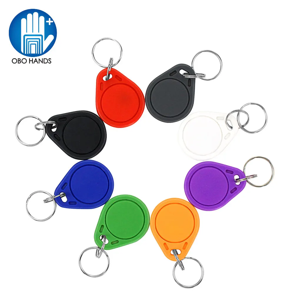 10PCS 13.56MHz RFID Keychains Tags UID Block 0 Sector Writable Keyfobs CUID Clone Mif 1k S50 Changeable RFID Access Control Card