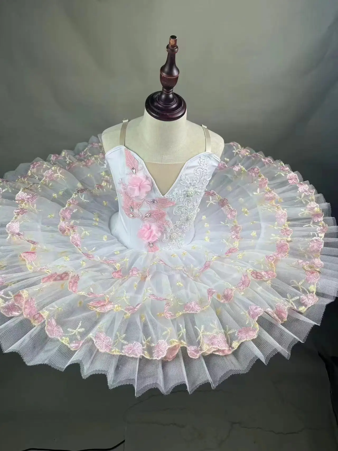 

New Flower Fairy Ballet Dress For Girls Adult Swan Lake Ballet Wear Pink Dance Dresses Costumes Clothe Kid Costume Dancing Skirt