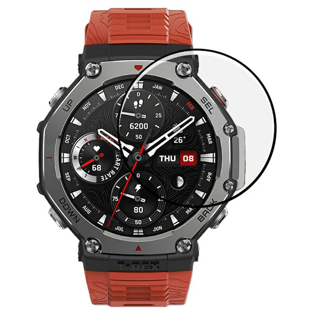 

Защитная пленка для экрана часов Huami Amazfit T-Rex 3, 3D PMMA, полная клеевая пленка