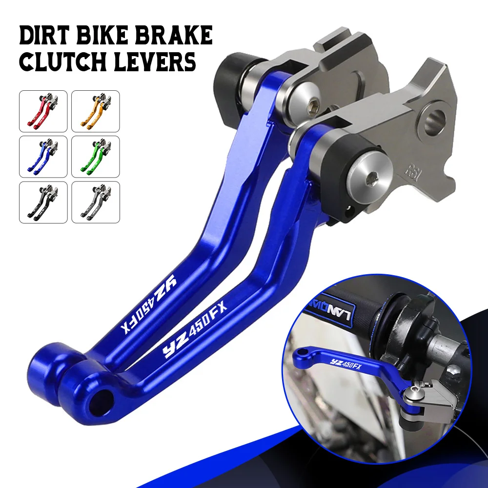 

1 Pair Motorcoss Pit Dirt Bike Pivot Foldable CNC Brake Clutch Levers For Yamaha YZ450FX YZ 450FX 2016 2017 2018