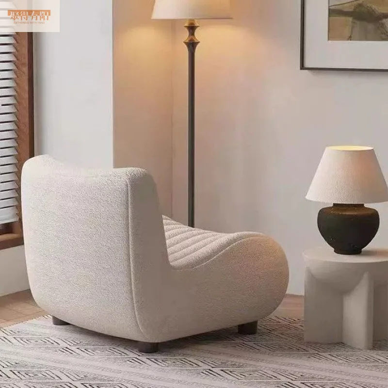 أريكة مفردة جديدة للترفيه وغرفة النوم المنزلية على الإنترنت كرسي أريكة المشاهير أريكة كسولة عتيقة مصممة للشرفة #4