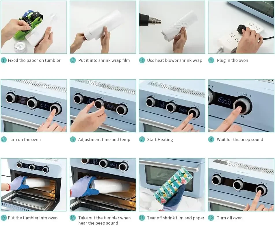 Tazas En Blanco, Vasos De Agua, 25 L, 110 V,#l Máquina Horno Sublimación, Horno De Convección Azul Claro Para Sublimación,