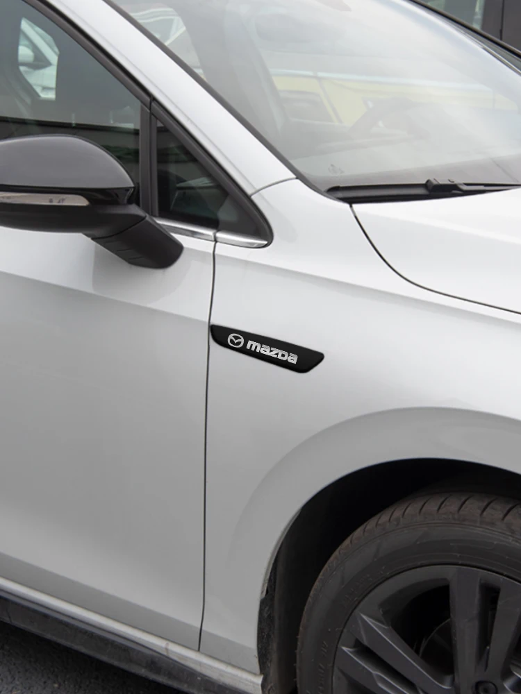 Autocollants de décoration de garde-boue latéral de carrosserie de voiture, 2 pièces, pour Mazda 2 3 5 6 CX5 CX9 CX7 CX4 CX3 CX30 MX5 MX3 BK NC ER GH, accessoires