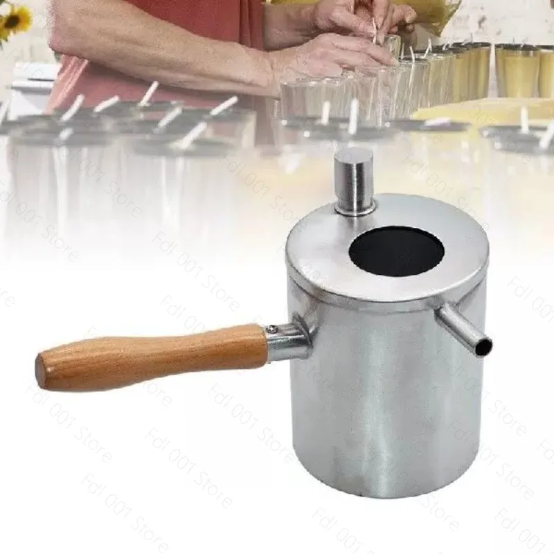 Portable Double-layer Stainless Steel Candle Pot Quick Wax Melting and Anti Scalding Honey Boiling and Beekeeping Tool