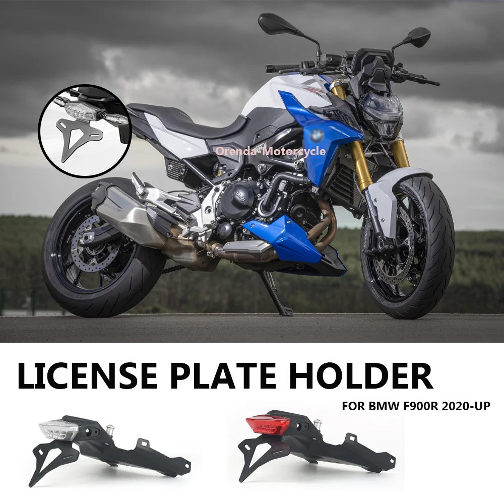 

Motorcycle Rear Short Tail Stock License Plate Holder LED Light Tailstock Bracket Integrated FOR BMW F900R F 900 R F900 R 2020-