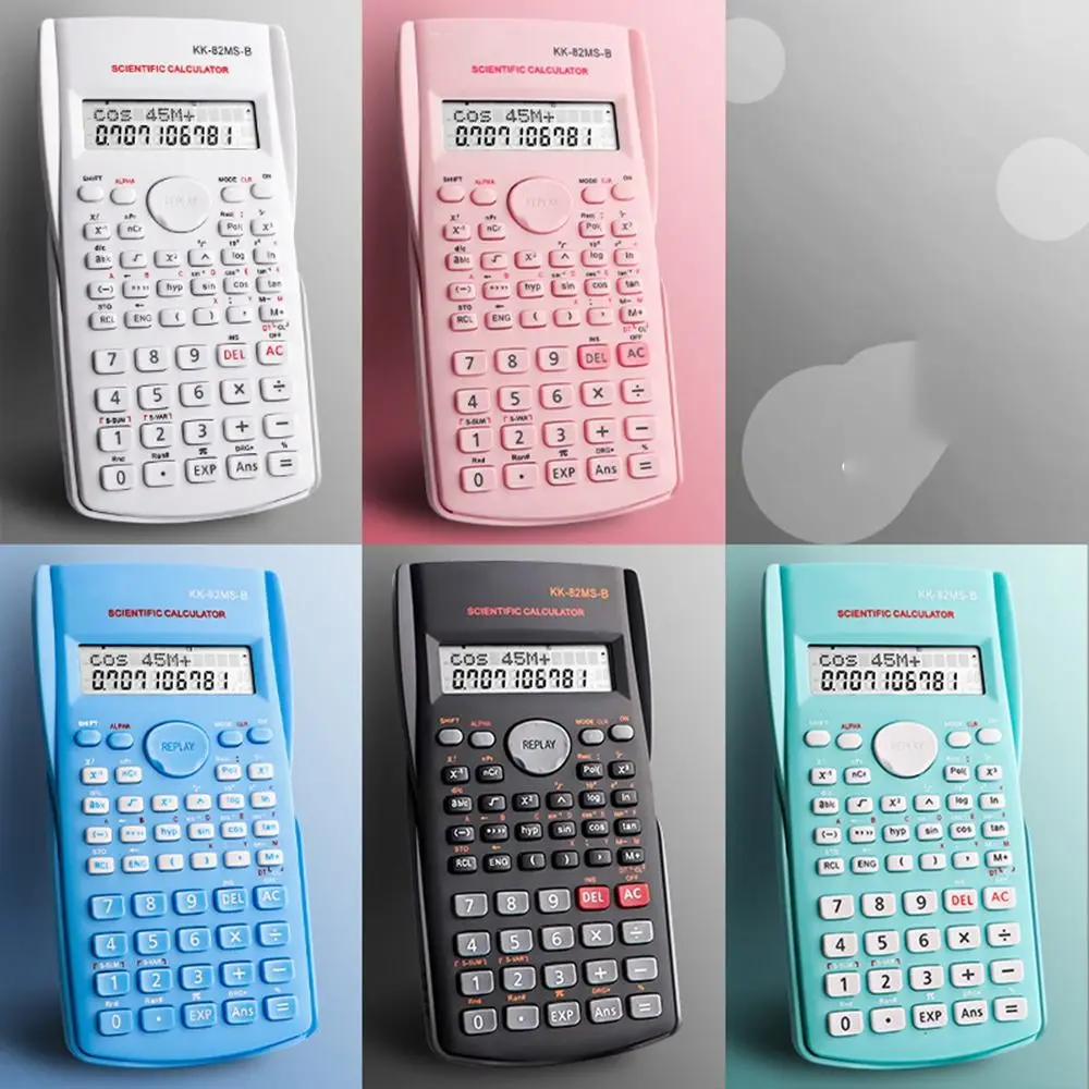 240 Functions Engineering Scientific Calculator 2-Line Multifunction Function Calculator Desk Accessories School Office Supplies