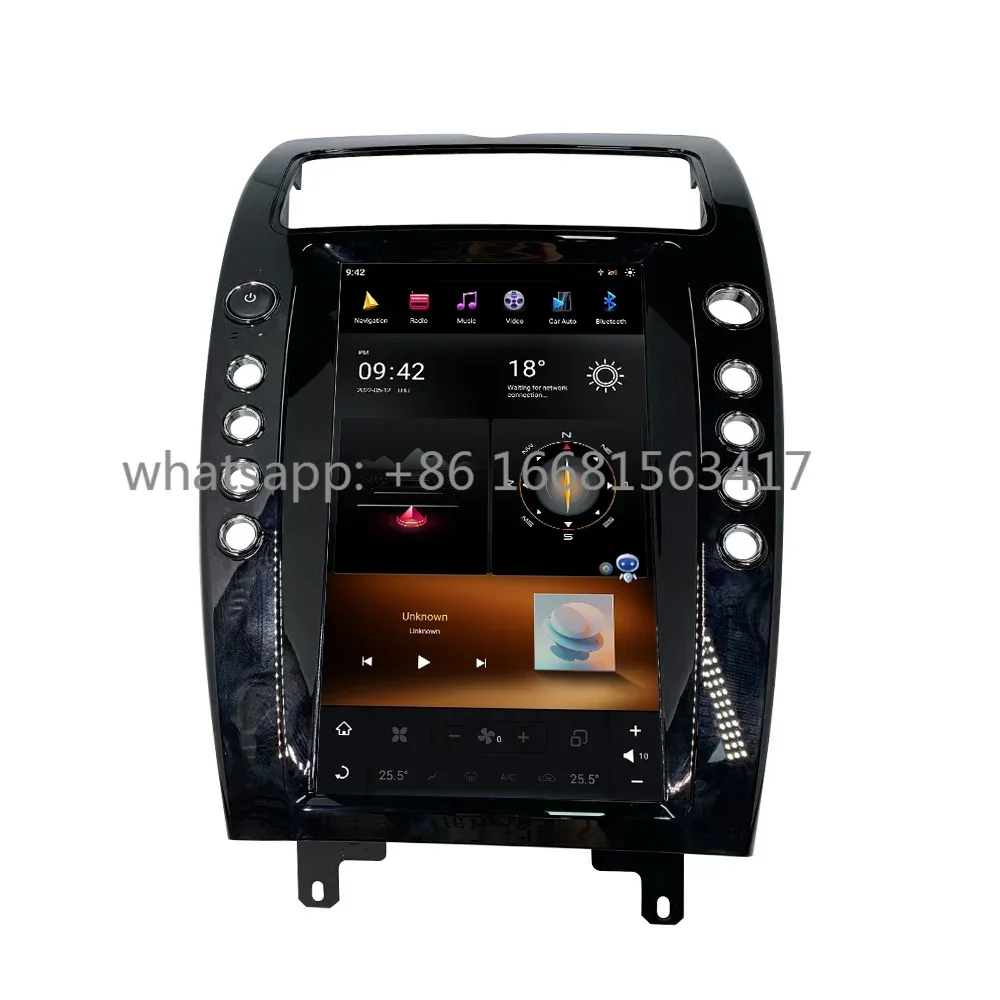 Multimedia Player Qualcomm 665 for  Tesla Style Android 11 For Maserati Quattroporte 2004-2012 Auto Stereo Carplay GPS