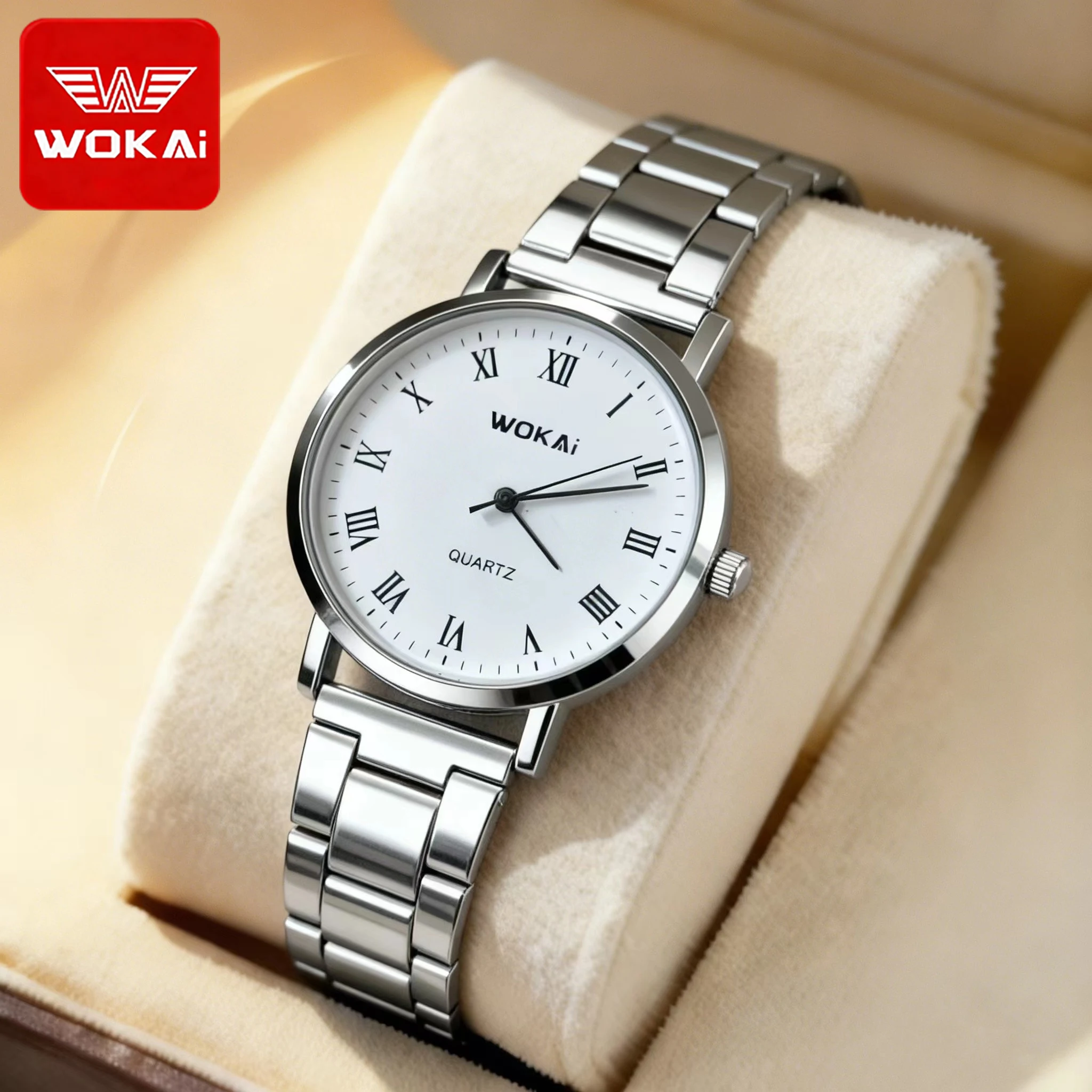 New Simple Overwatch Cheap Gift Watch Alloy Band Quartz Watch Men Business Watch