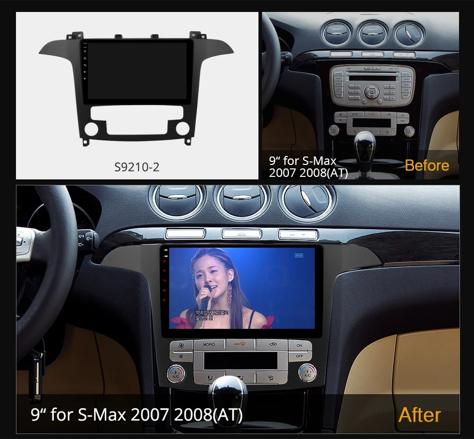 Ownice k6 + 2k 13.3 para ford S-MAX s max 1 2006 - 2015 rádio do carro reprodutor de vídeo multimídia navegação estéreo android 12 no 2 din dv