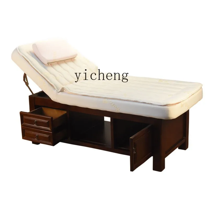 XL traditional Chinese medicine massage physiotherapy health center beauty salon special latex with hole solid wood